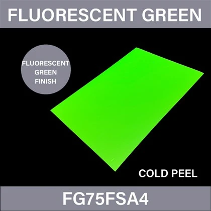 Lembaran DTF Hijau Pendarfluor